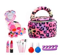 Kit de Maquillage pour | Jouets véritables cosmétiques lavables - Kit de Maquillage 22 pièces - pour Les de 3 à 12 Ans pour se déguiser à la Maison pour Les Vacances, Les Anniversaires