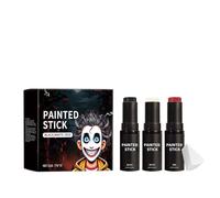 Kit de maquillage pour le visage d'Halloween - Blanc noir et rouge - Kit de maquillage de théâtre - Vampire - Zombie - Maquillage SFX