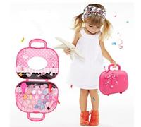 Kit de Maquillage pour les filles - Princesse - Valise Habiller Ensemble Jouet Cadeau pour Enfant - Rouge