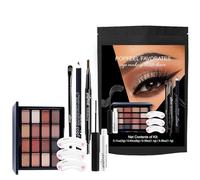 Kit de maquillage pour les yeux | Kit de maquillage petit | Ensemble de maquillage cosmétique | Créez de superbes looks pour les yeux avec un kit de maquillage pour les yeux portable de huit pièces qu