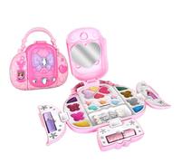 Kit de maquillage pour - Véritables cosmétiques pour tout-petits - Jeu de rôle lavable | Véritable kit de maquillage de Noël et d'anniversaire pour filles de 5 à 8 ans