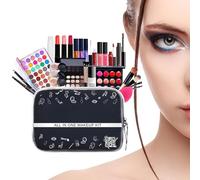 Kit de maquillage professionnel, ensemble de maquillage polyvalent,Ensemble de voyage de 27 pièces pour femmes | Kit de de voyage avec trousse à cosmétiques pour adolescentes, fe