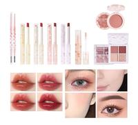 Kit de maquillage professionnel | Kit de maquillage de voyage | Ensembles de maquillage multi-usages, accessoires de maquillage de voyage, 8 pièces, imperméable, débutants, professionnels