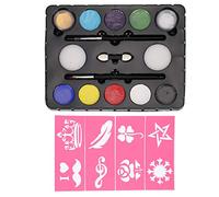 Kit de maquillage professionnel pour le visage, kit de maquillage pour cosplay, peinture pour le corps à faire soi-même, à base d'eau, séchage rapide, non toxique, sans danger