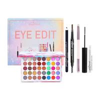 Kit de Maquillage Tout-en-un de Yeux, 40 Couleurs Palette de Fard à Paupières avec Mascara Crayon à Sourcils Eyeliner Pinceau, Ensemble-cadeau de Maquillage de Yeux pour Femme et Fille Cosmétique