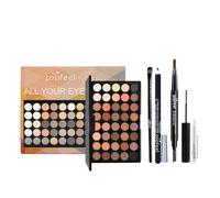 Kit de Maquillage Tout-en-un, Makeup Set avec Palette de Fards à Paupières Pinceau Mascara Eyeliner Crayon à Sourcils, Coffret Cadeau de Maquillage Complet pour Filles Femmes Yeux Cosmétique