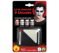 Kit de maquillage Vampire Halloween noir et blanc