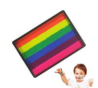 Kit de Maquillage Visage - Palette Corps Arc-en-- Maquillage Artistique à l'Eau 6 Couleurs pour Concerts Carnaval Mariage Anniversaire Fêtes Noël Cosplay Adultes et Scène