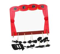 Kit de Marionnettes D’Ombres DIY 1 Set, Papier PVC Bois Rouge