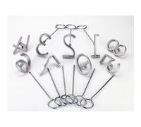Kit de marquage complet en aluminium 10 numéros Kerbl Argenté 7 cm