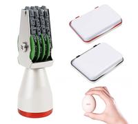 Kit de Marquage pour Œufs avec Tampon à Date Ajustable, Encre Rouge et Noire Résistante à la Décoloration, Durable, pour les Agriculteurs et Vendeurs d’Œufs, Marquage Facile et Professionnel