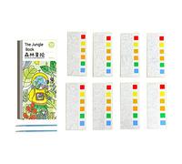 Kit de marque-pages de poche pour peinture à l'aquarelle - Kit de voyage pour enfants - Marque-pages de poche pour peindre des cadeaux de Noël