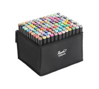 Kit de marqueur créatif professionnel - stylos doubles à plumes, couleur de précision de précision | Esquisse et illustration dynamiques ensemble pour le dessin de la créativité, la pratique des