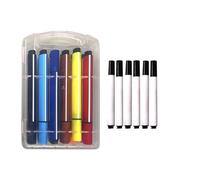Kit de marqueurs de robot de dessin - Stylos de recharge de peinture éducative | 6 pinceaux 12 marqueurs de coloriage, jouet d'apprentissage complet coloré pour fille et fils, fournitures de créativit