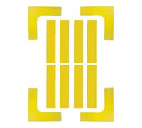 Kit de marqueurs de terrain de pickleball | Kit de marquage portable pour l'extérieur | Accessoires de sport portables et résistants au vent pour l'entraînement, le badminton, le tennis, le