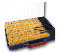 Kit de marqueurs d'itinéraire noir sur jaune, 330 pièces, étiquettes câbles Type K, numéros for vers A à Z 0 9 pour Marquage et Classification Câble(1100pcs)