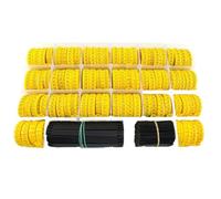 Kit de marqueurs d'itinéraire noir sur jaune, 330 pièces, étiquettes câbles Type K, numéros for vers A à Z 0 9 pour Marquage et Classification Câble(330pcs)