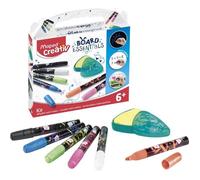 Kit de marqueurs effaçables multisurface MAPED CREATIV - 6 couleurs opaques et lumineuses