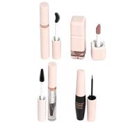 Kit de - Mascara imperméable longue durée, brillant à lèvres, résistante | Duo cosmétique - Couleur pour les yeux et les lèvres résistante aux taches pour des looks beauté | Mascara avec gloss pour le