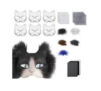 Kit de masque de thérian bricolage Masque de chat vierge à un masque de robe animale pour garçons (M)