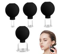 Kit de massage du visage pour les soins du visage - Ventouses de massage du corps | Appareil de massage du dos portable et lot de 4 cloches sous vide pour le corps pour hommes et femmes