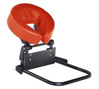 Kit de massage réglable pour appui-tête pour la maison - Comprend un oreiller pour le visage et un support de coussin de support Master Massage (rouge)