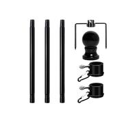 Kit de mât de Drapeau extérieur - Support de bannière pour la Maison, Support Mural en Acier Inoxydable | Support décoratif pour Porche pour Cour, Tige en Aluminium réglable, Poteau d'affichage