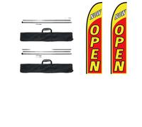 Kit de mât de drapeau VEVOR, longueur 4,4 m, 3 sets, poids léger 5,6 kg , ouverture 2set 10,14 lbs