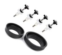 Kit de matériel de fixation pour réservoir de toilette en acier inoxydable - Boulons de siège de toilettes fendus - Vis de verrouillage faciles à installer - Écrou de verrouillage efficace - Raccord