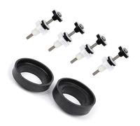 Kit de matériel de fixation pour réservoir de toilette en acier inoxydable - Boulons de siège de toilettes fendus - Vis de verrouillage faciles à installer - Écrou de verrouillage efficace - Raccord