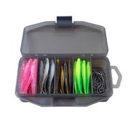 Kit de matériel de pêche au Bar - Boîte d’Accessoires structurée regroupant appâts Multiples, Composants, Outils Fonctionnels, sélection Polyvalente pour Eau Douce | Ensemble Compact pour AMA