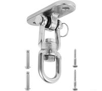 Kit de matériel de support de balançoire en acier inoxydable 304 avec support mural et anneau rotatif à 360° pour montage de balançoire de porche (B)