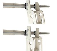 Kit de matériel d'échelle coulissante de bibliothèque avec rail en acier au carbone robuste et roulettes de sol pour loft, bureau, maison