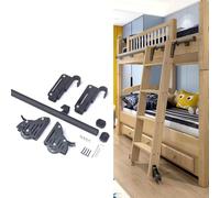 Kit de matériel d'échelle roulante avec rouleau de sol et crochets coulissants pour applications de bibliothèque ou d'échelle coulissante