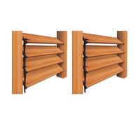 Kit de matériel Nuvo Iron LSB48 pour persiennes - Lot de 2 - Utilisation jusqu'à 122 cm