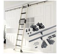 Kit de matériel pour échelle coulissante réglable avec système de roulement pour une utilisation à la maison ou au grenier