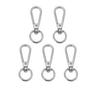 Kit de matériel pour sac 5 pièces, facile à installer, anneaux fendus, boutons-pression, boucles pour porte-clés, sangles et accessoires de bricolage,13 mm