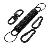 Kit de matériel robuste pour fauteuil suspendu pivotant, 1 ressort, 2 boucles, corde de sécurité, résistant à la corrosion, accessoires pour balançoires extérieures, montage au plafond, kit de