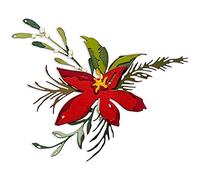 Sizzix Matrice de decoupe Thinlits 8PK Holiday 3 par Tim Holtz | 666067 | Chapitre 4 2022 Wafer, Plastique, Brushstroke des Fêtes, Taille Unique