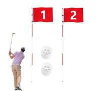 Kit de mâts de drapeau de golf,Équipement sportif en fibre de verre - Mât de drapeau de putting green comprenant le cup,Pour passionnés, débutants, professionnels, campagne, arrière-cour, jardin,