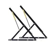 Kit de mécanisme de levage de lit hydraulique robuste - Charnière à ressort à gaz de 150 cm pour cadre de lit relevable - Accessoires de meubles pour un maximum d'espace et de durabilité