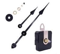 Kit de mécanisme de rechange silencieux pour horloge à quartz DIY - Affichage précis de l'heure - Mouvement silencieux pour réparation ou propre horloge murale - Convient pour plaque de montre de 50 à
