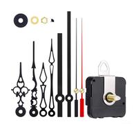 Kit de mécanisme d'horloge à quartz avec moteur à long arbre pour réparation d'horloge murale, convient pour les horloges artisanales à faire soi-même, y compris la broderie et le point de croix