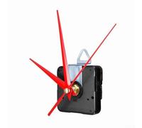 Kit de mécanisme d'horloge murale à quartz pour remplacer les unités défectueuses - Mode silencieux - Matériau plastique et aluminium (rouge)