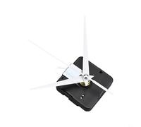 Kit de mécanisme d'horloge murale à quartz silencieux pour créer vos propres projets d'horloge, aiguilles des secondes minutes et des heures (rouge)