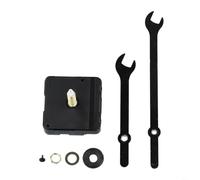 Kit de mécanisme d'horloge murale silencieuse, pièces de réparation à quartz avec aiguilles pour panneaux de 35 à 40 cm, bouchon noir et rouge, tige de 20 mm (1#)