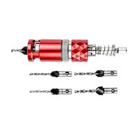 Kit de mèches à fraiser Semi-automatique robuste, grande vitesse, 4 | fraises à lamage avec butée de profondeur pour garage, chantier, usine, entrepôt, sous-sol, abri,