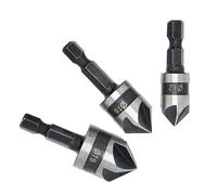 Kit de mèches à lamifier,Lot de 3, Acier au Carbone de Précision, 90 Degrés | Mèche à lamifier à queue hexagonale,pour Travail du Bois, Projets de Bricolage, Menuisiers Passionnés