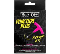 Kit De Mèches Crevaison Pneu Tubeless - Kit De Réparation Pneu Vélo Tubeless - Comprend Un Outil 2-En-1 Inséreur-Alésoir, 10 Mèches Et Une Pochette De Rangement, Noir