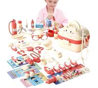 Kit De Médecin Pour - Valise Médicale Avec Effets Sonores D'éclairage, Collection De Jouets De Jeu De Rôle Éducatif, Mallette De Jeu Clinique Portable, Design Interactif Avec Outils Clignotant
